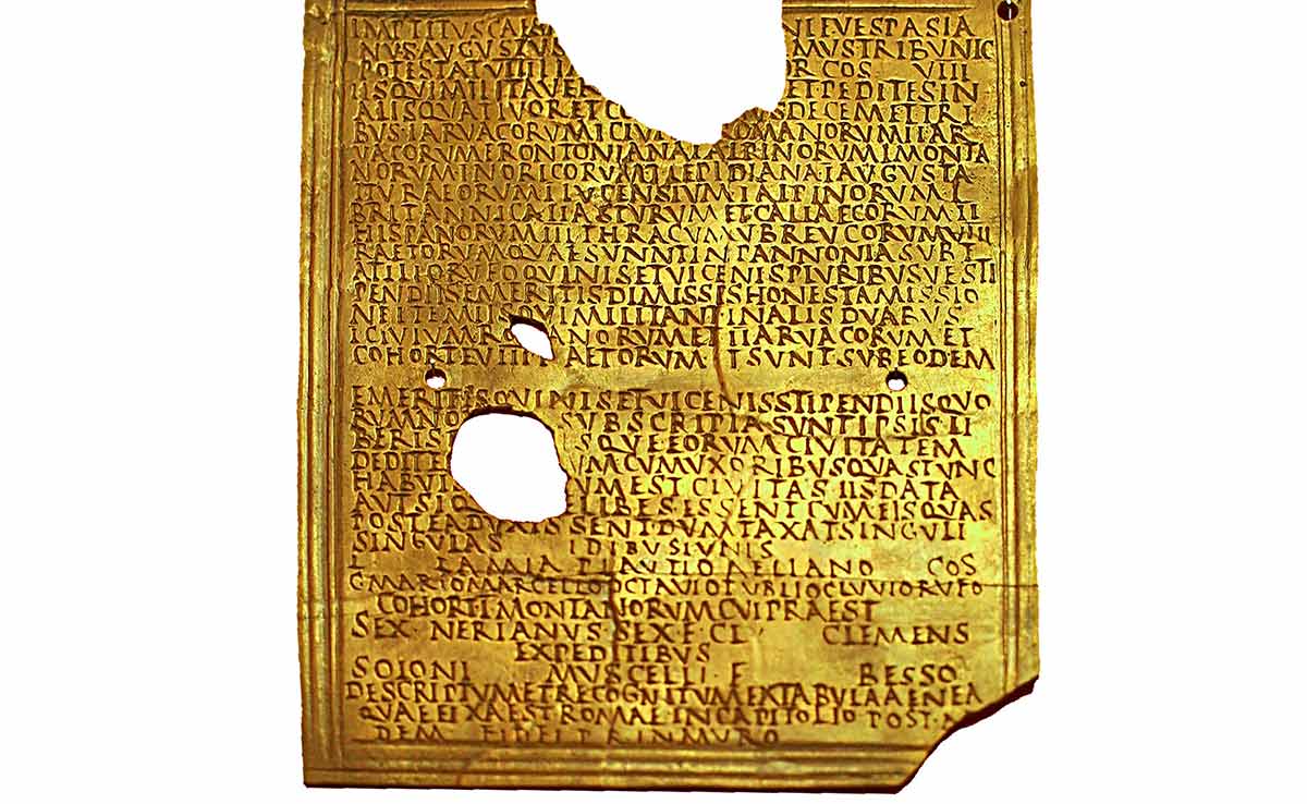 roman military diploma
