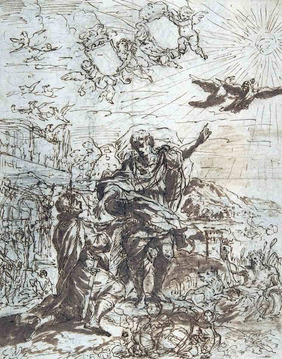 romulus receiving augur drawing