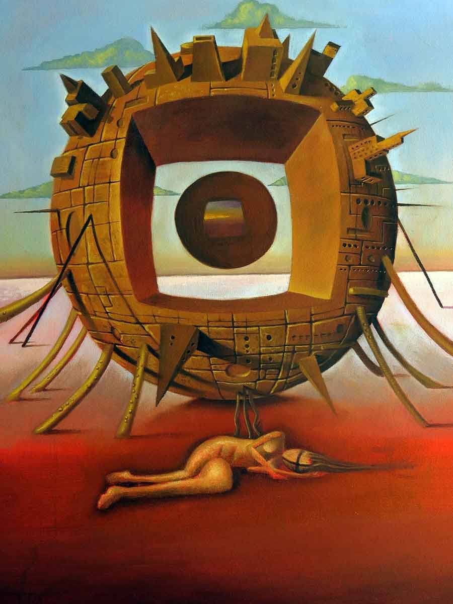 ruben cukier battery of dreams painting