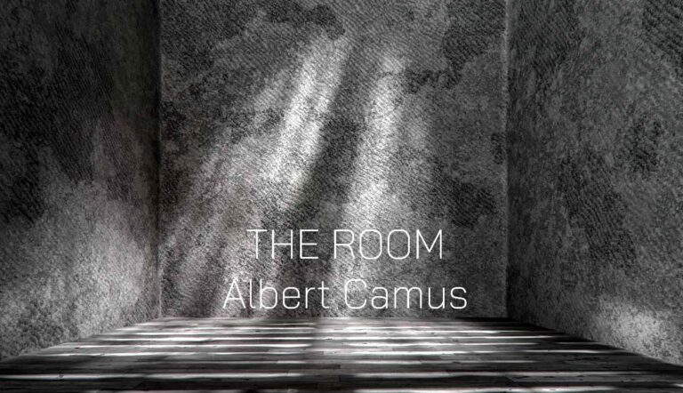 A dark stone room with shafts of light.