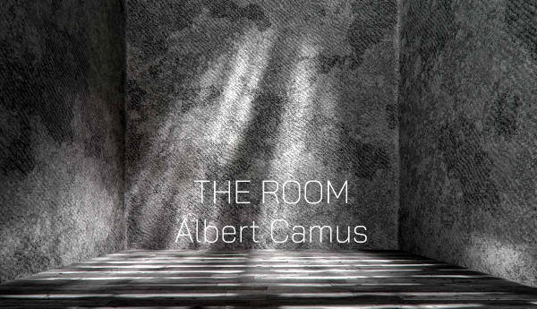 A dark stone room with shafts of light.