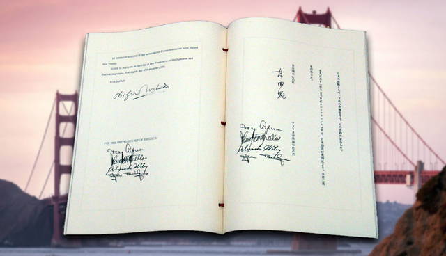 signed treaty of san francisco book