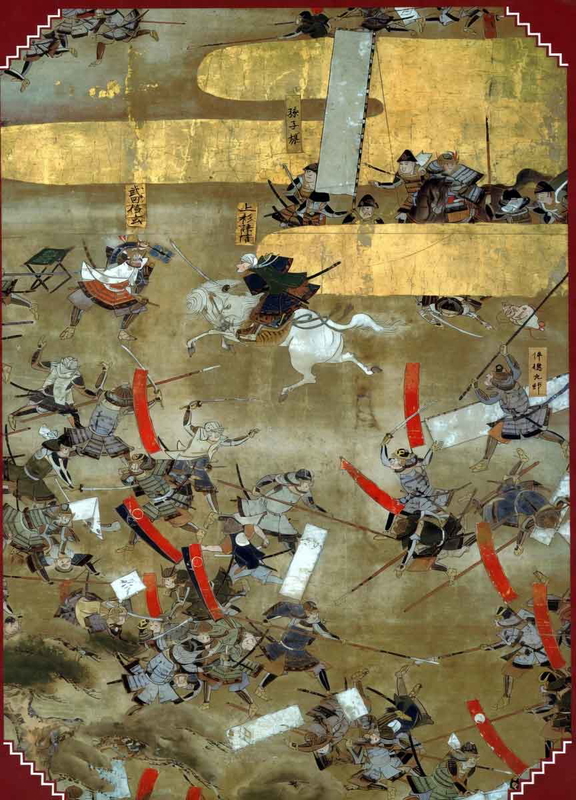 takeda shingen deflects uesugi kenshins strike