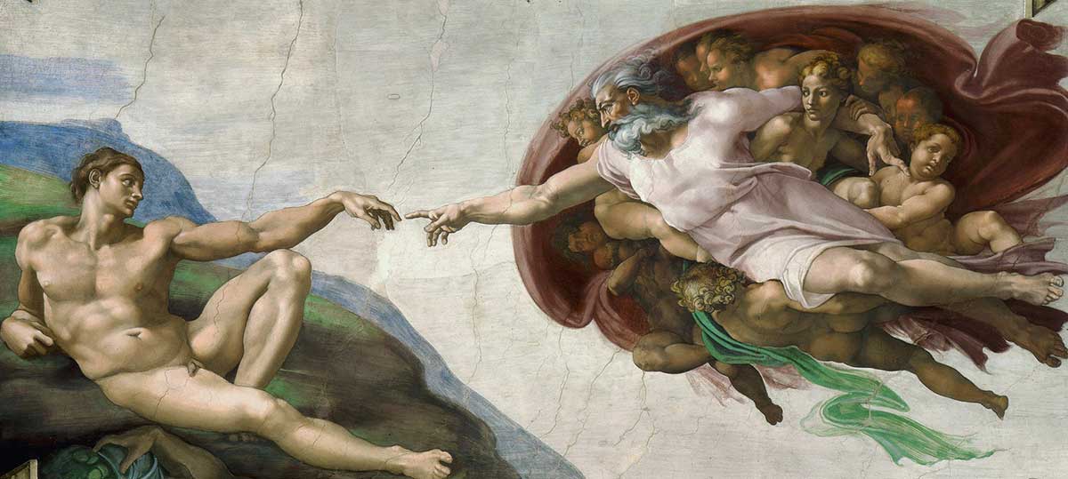 the creation of adam michelangelo sistine chapel