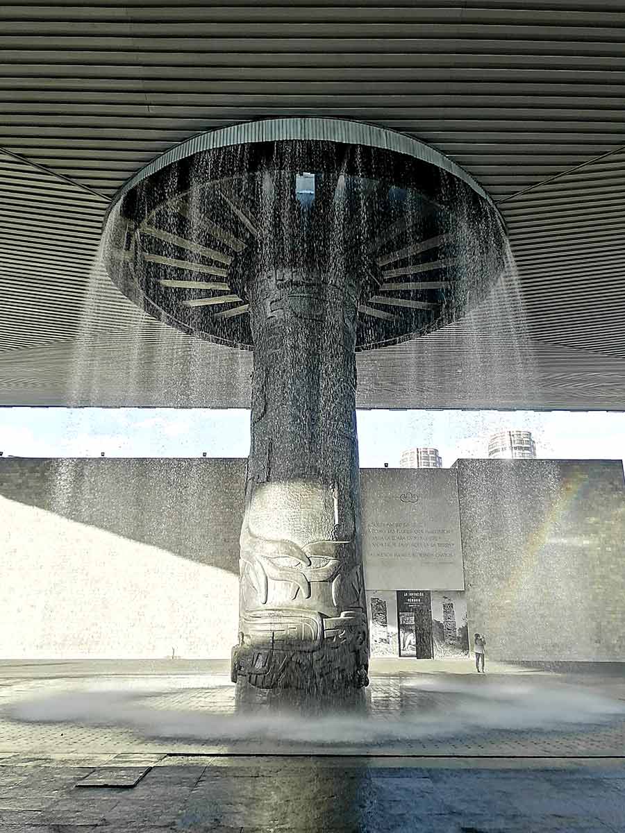 the umbrella fountain mexico beautiful museum