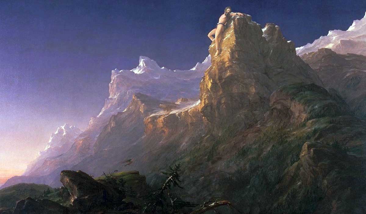 thomas cole prometheus bound painting oil painting