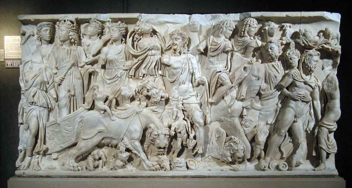 triumph bacchus sarcophagus lugdunum