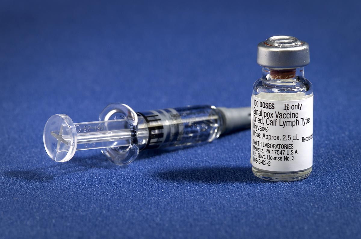 vaccine syringe vial smallpox