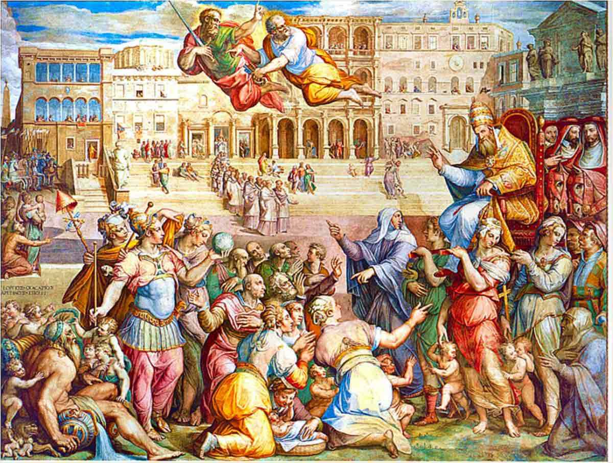 vasari pope returns to rome
