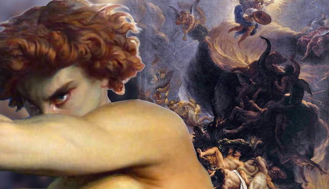 The Fallen Angel and The Fall of the Rebel Angels paintings