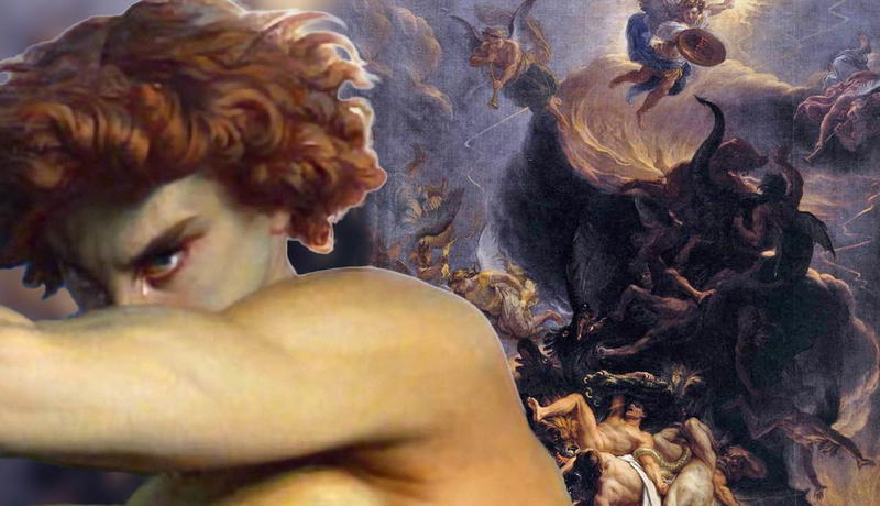 The Fallen Angel and The Fall of the Rebel Angels paintings