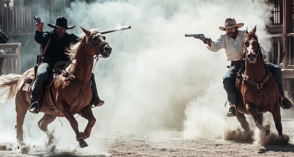 wild west gunslinger showdown