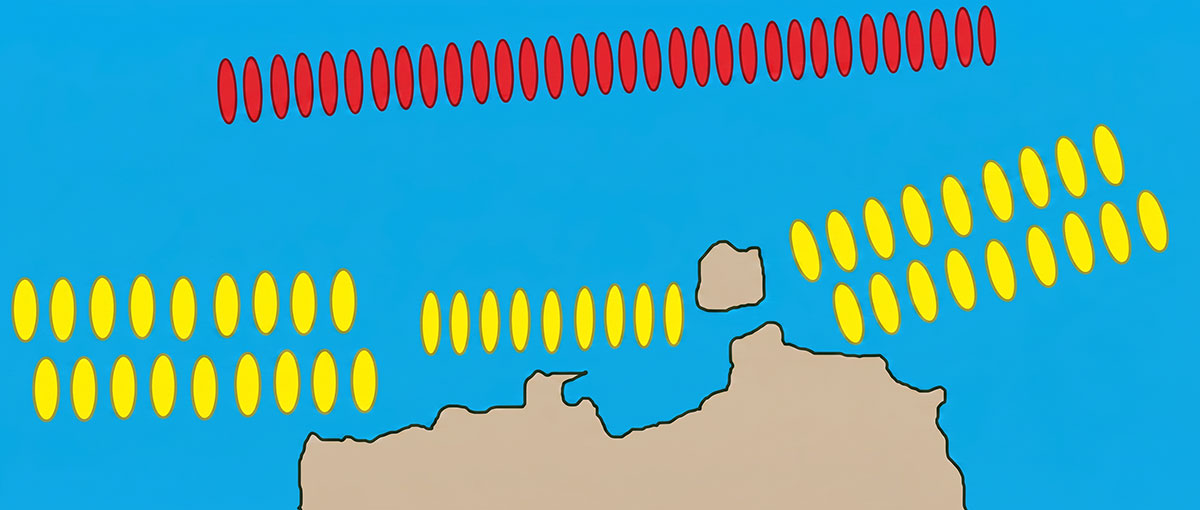 Arginusae battlelines wikimedia