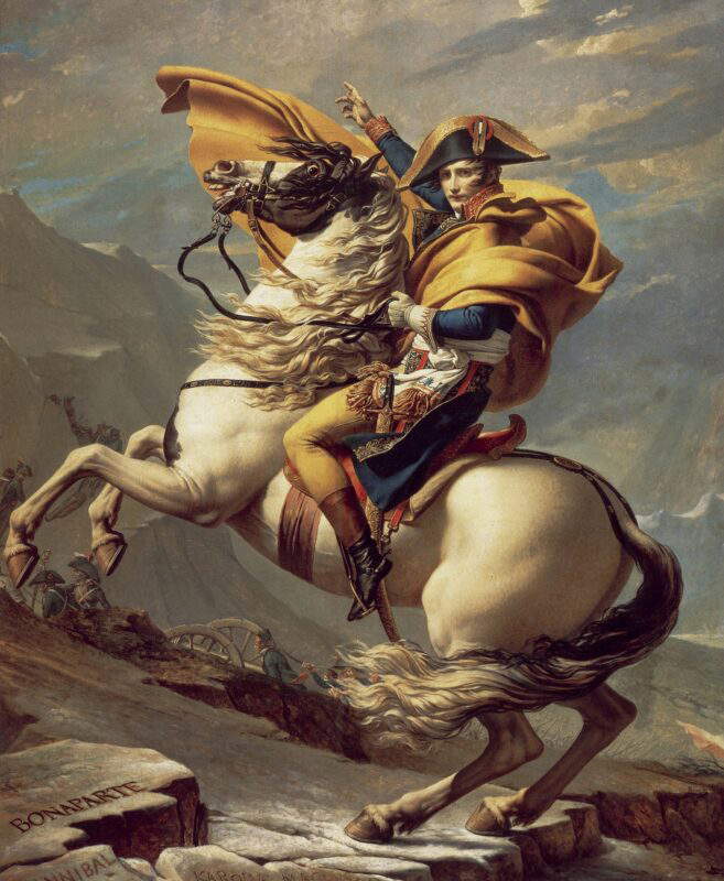 Napoleon Crossing the Alp, by David Jacques-Louis, located in Malmaison.