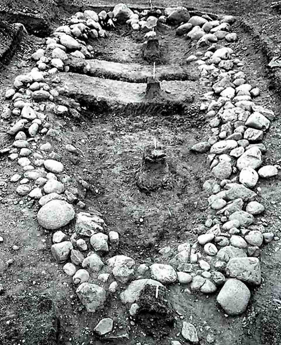 Valsgarde burial 5 excavation