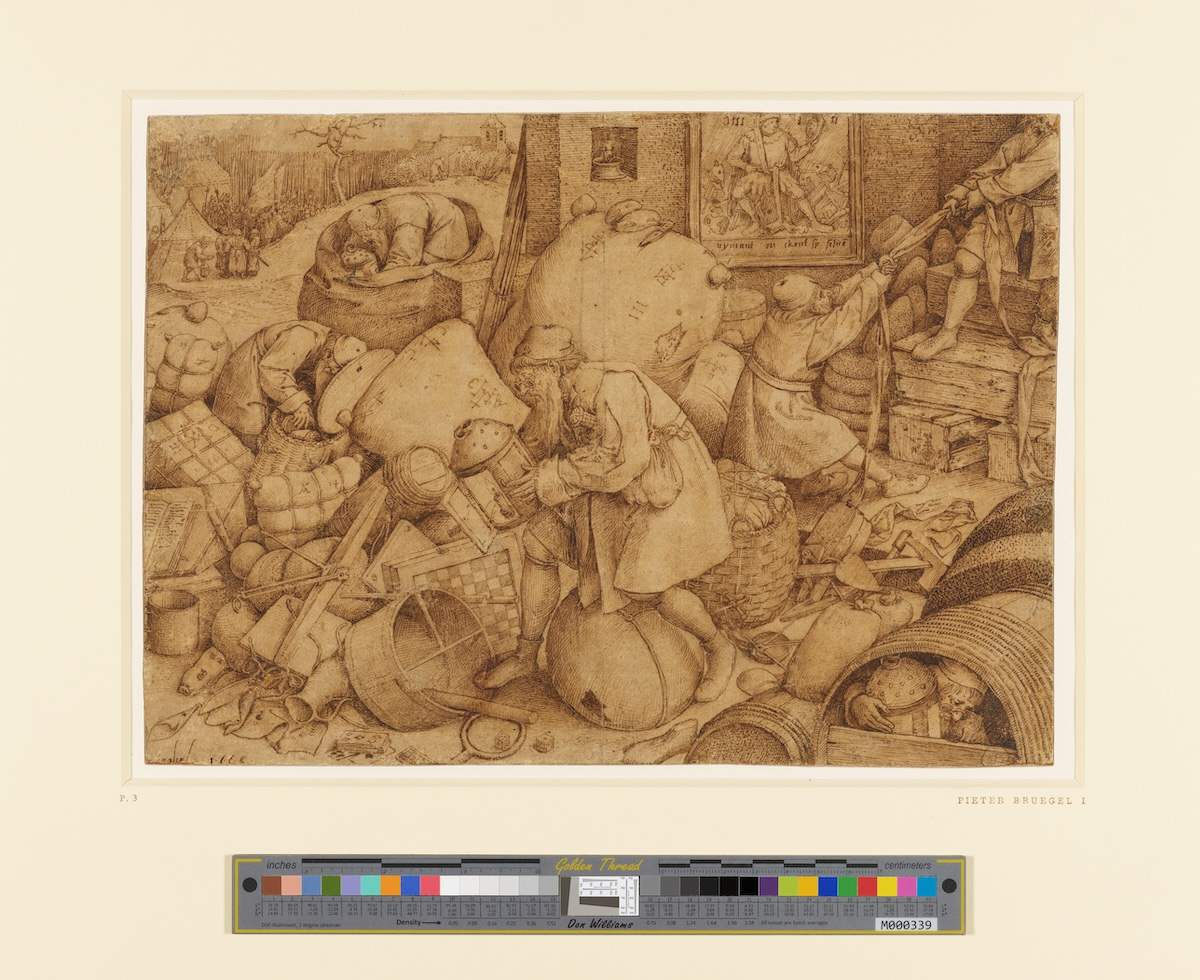 'Elck' or 'Everyman' study for a print by Pieter Bruegel the Elder, 1558
