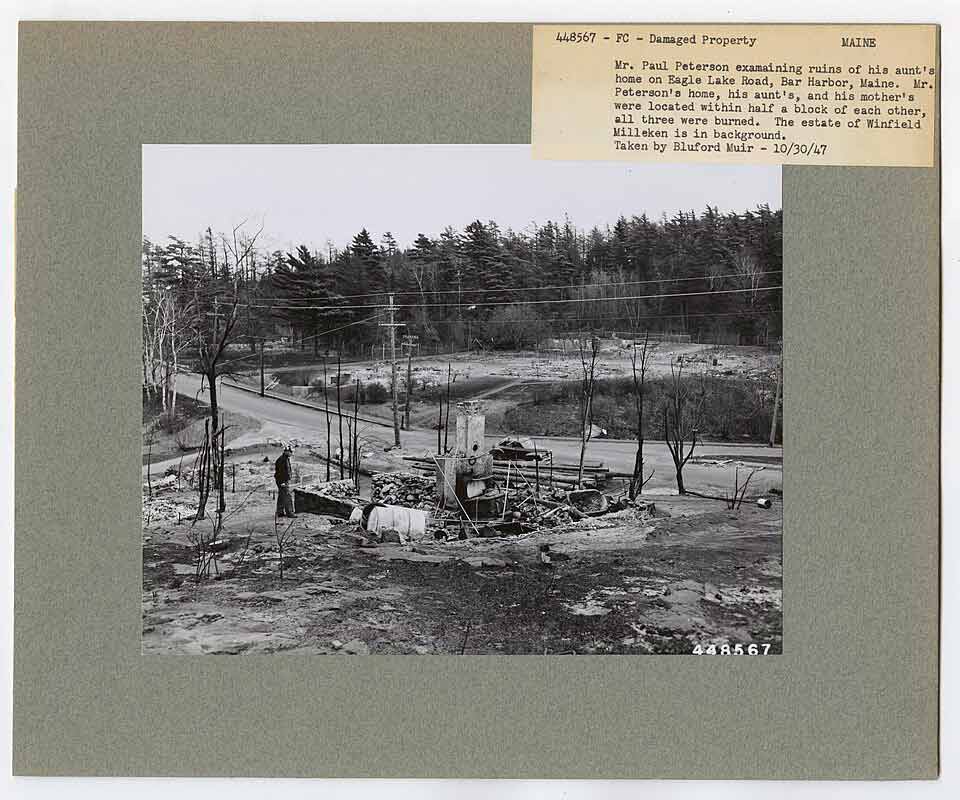 burned bar harbor home
