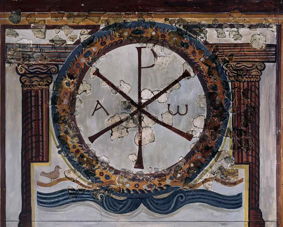 chi rho fresco edict of milan