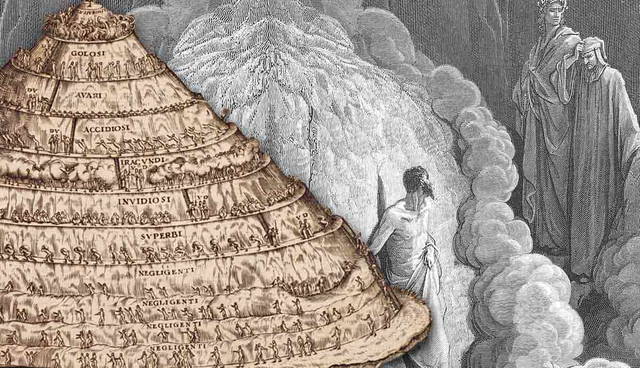Mount Purgatory from Dante's Divine Comedy.