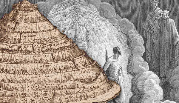 Mount Purgatory from Dante's Divine Comedy.