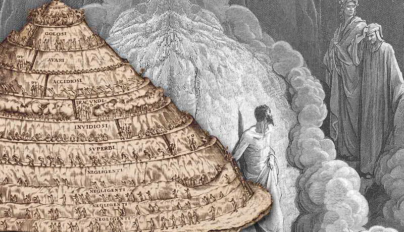 Mount Purgatory from Dante's Divine Comedy.