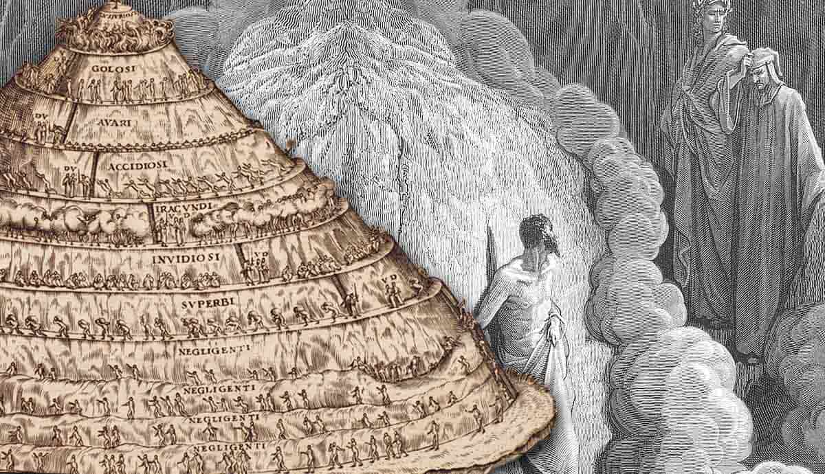 Mount Purgatory from Dante's Divine Comedy.