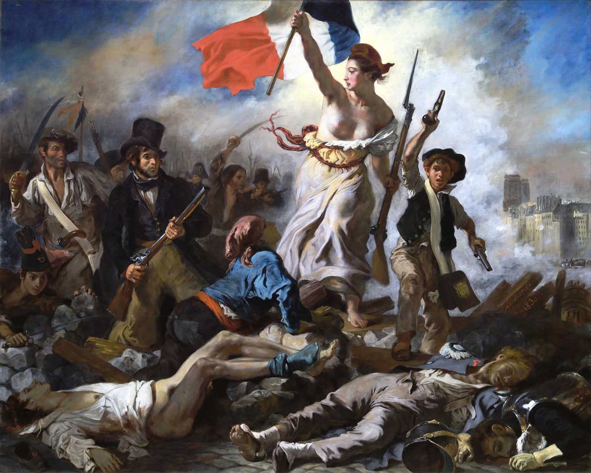 eugène delacroix liberty leading people painting