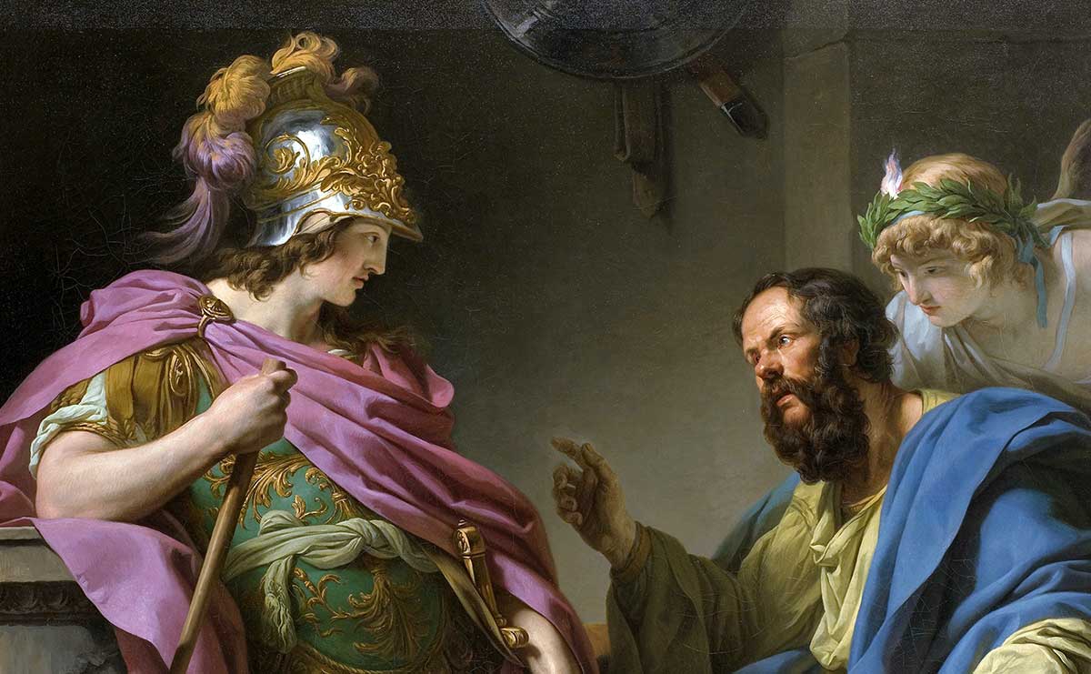 françois andré vincent alcibiades and socrates painting
