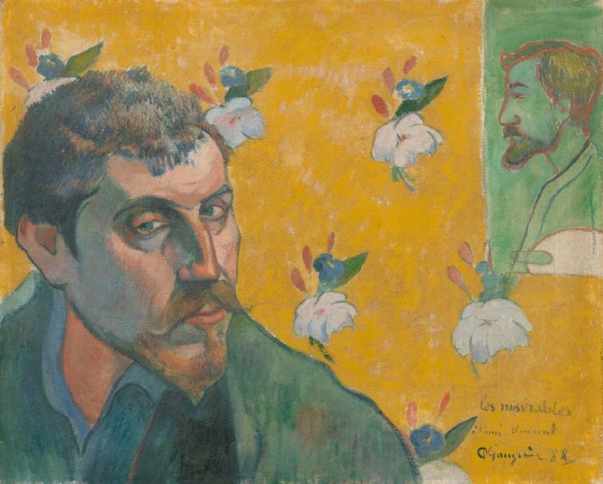 gauguin self portrait with portrait of emile bernard