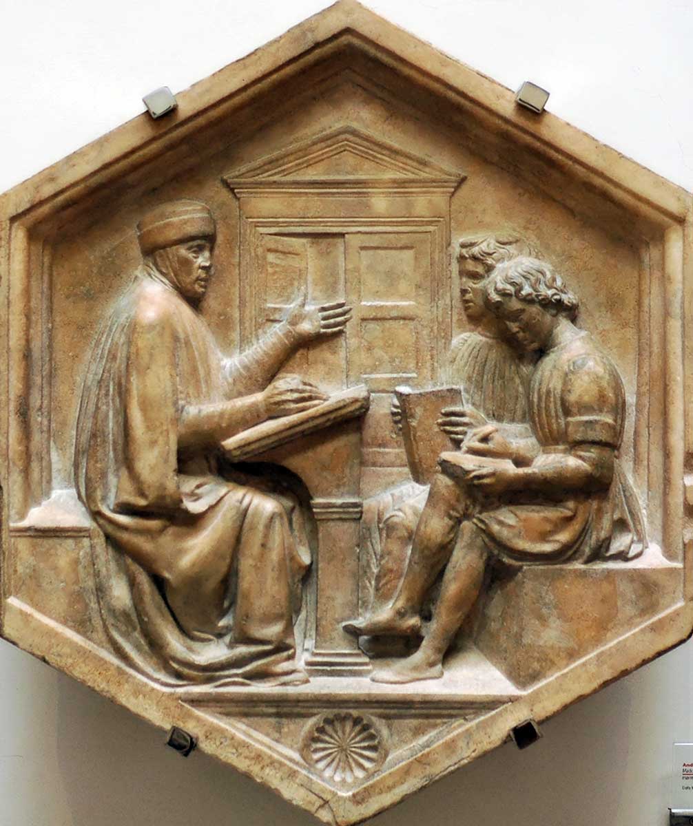 grammar allegory della robbia medieval students