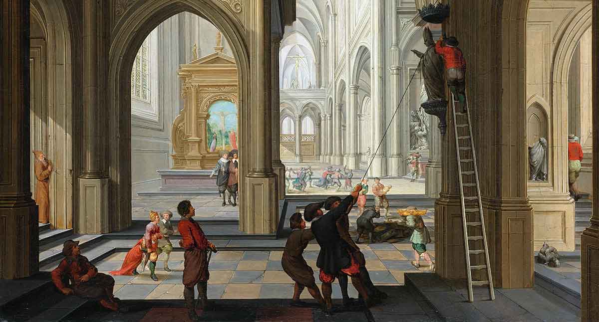 iconoclasm in a church dirck van