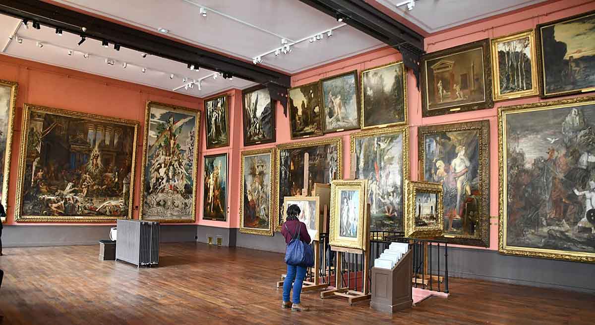 interior hall room paintings gustave moreau museum paris