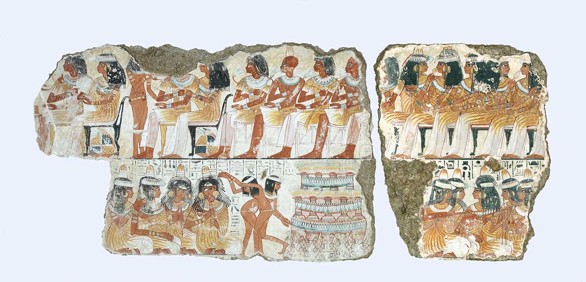 nebamun banquet scene wall painting