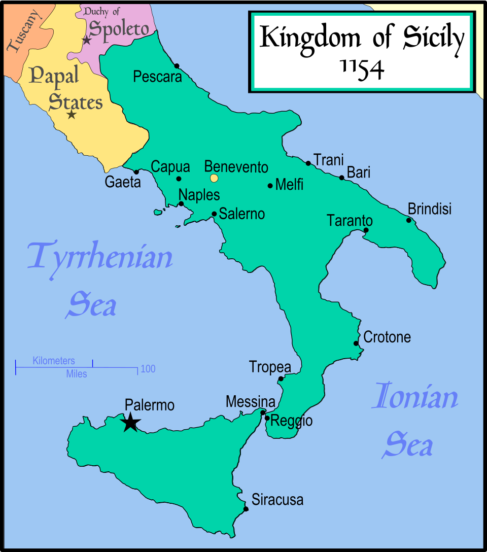 norman kingdom sicily map