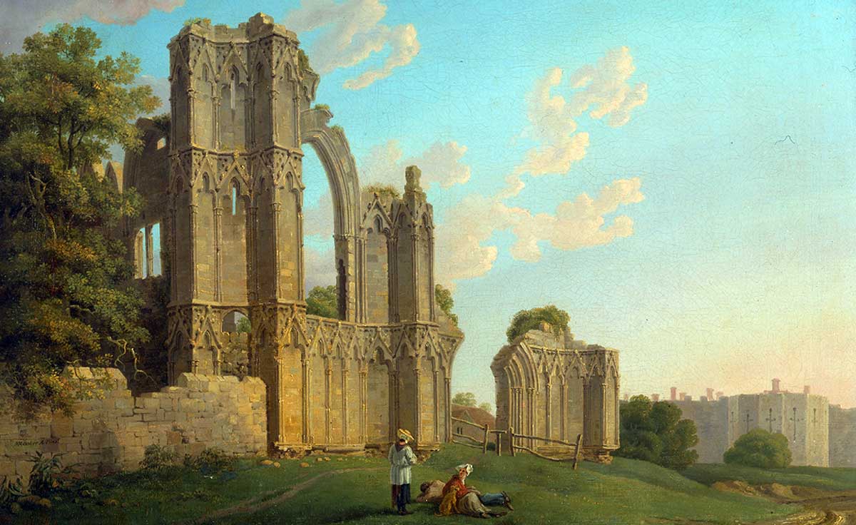 painting ruins of st. mary_s abbey