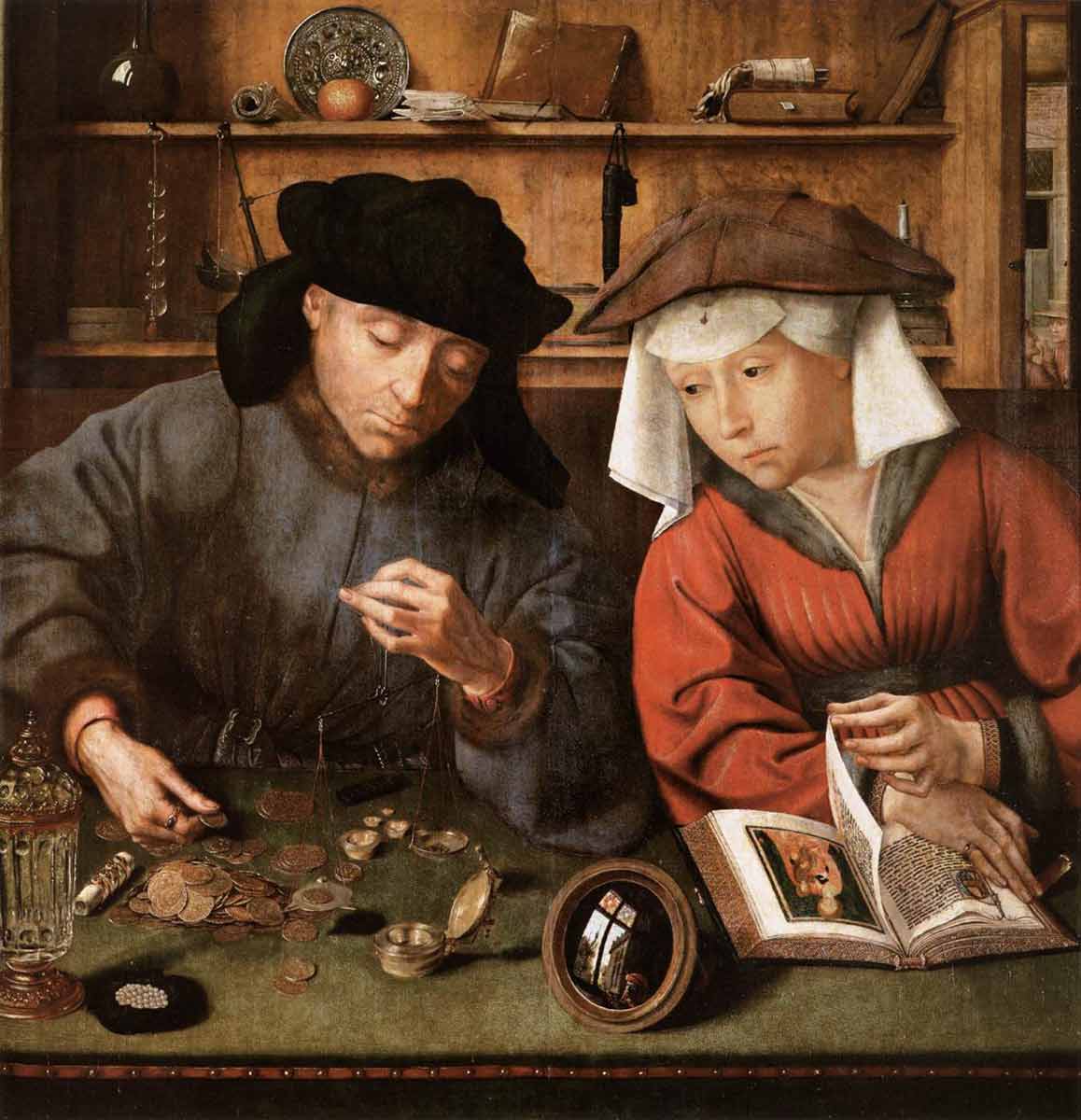 quentin massys moneylender and wife painting