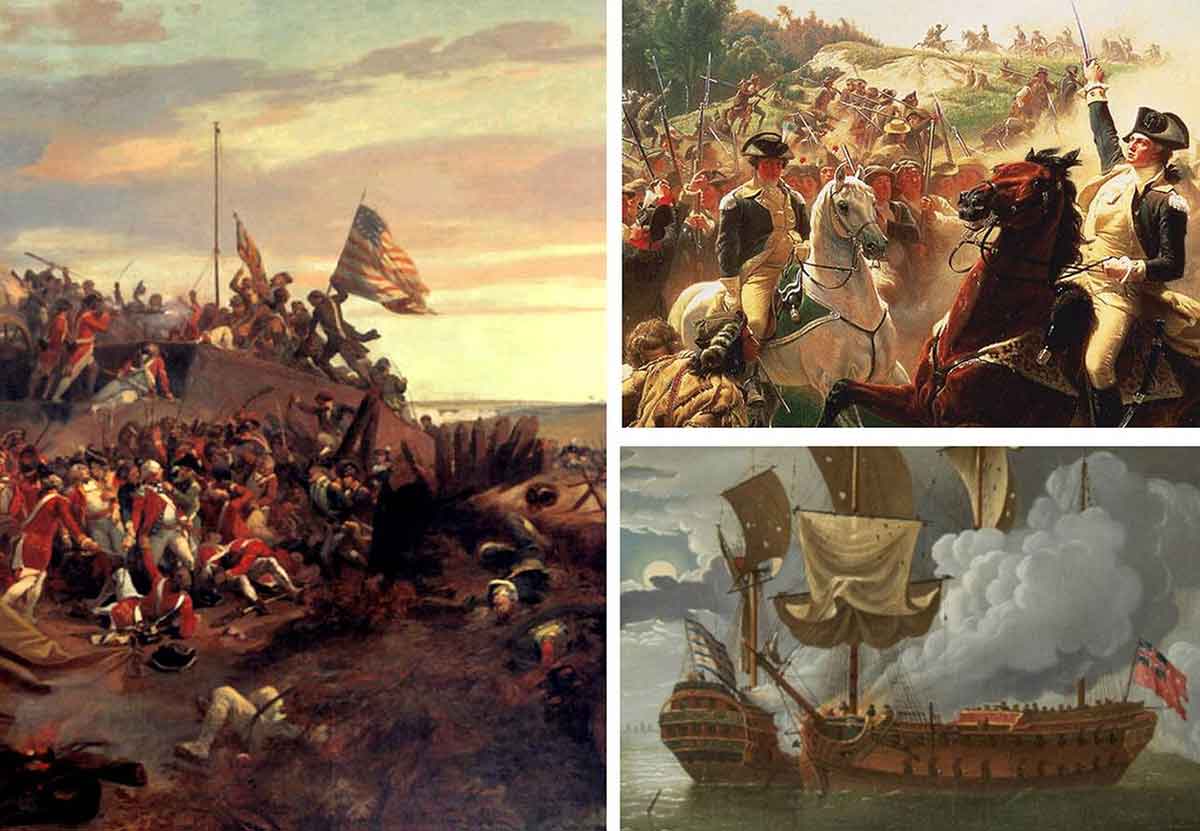 revolutionary war pd collage