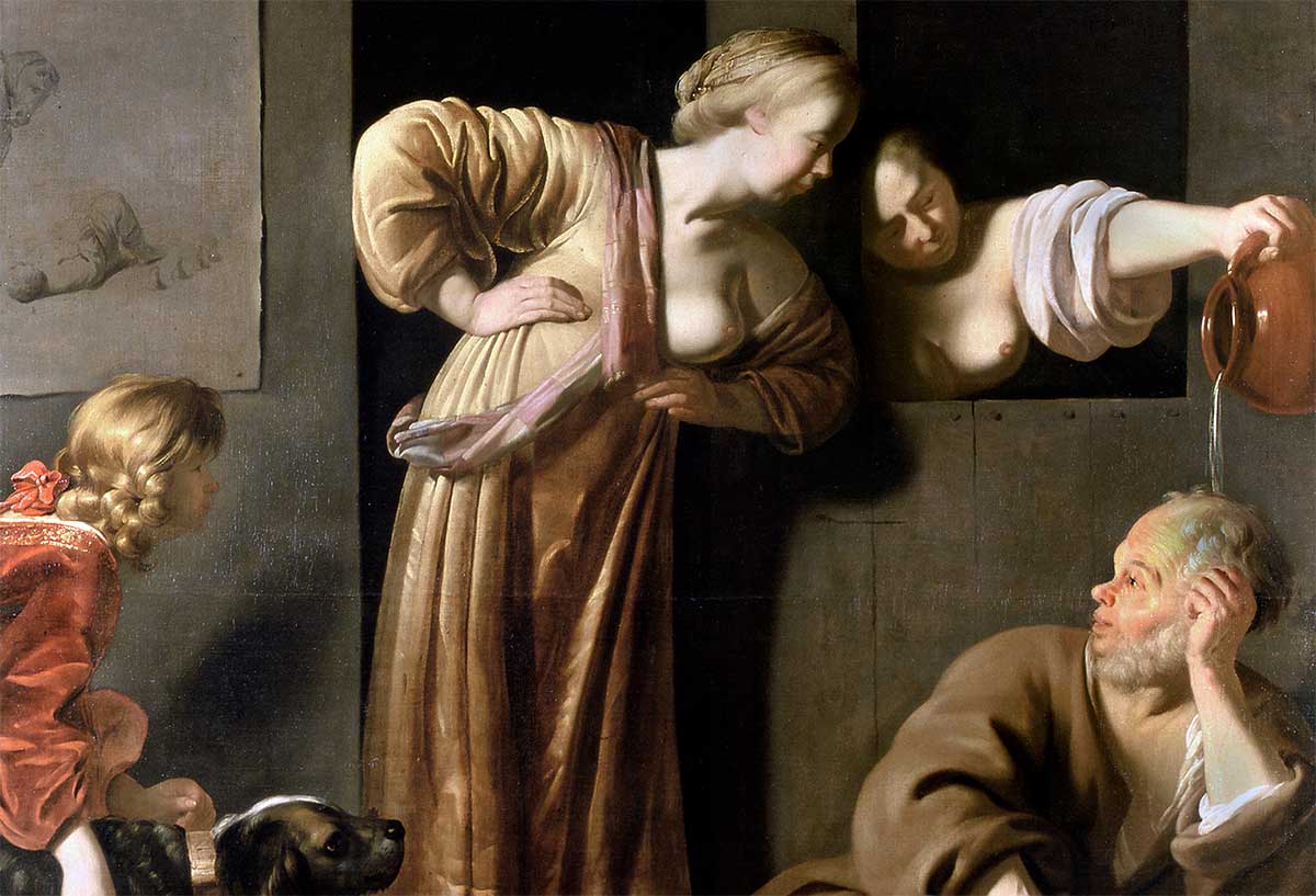 reyer van blommendael socrates and his wives painting