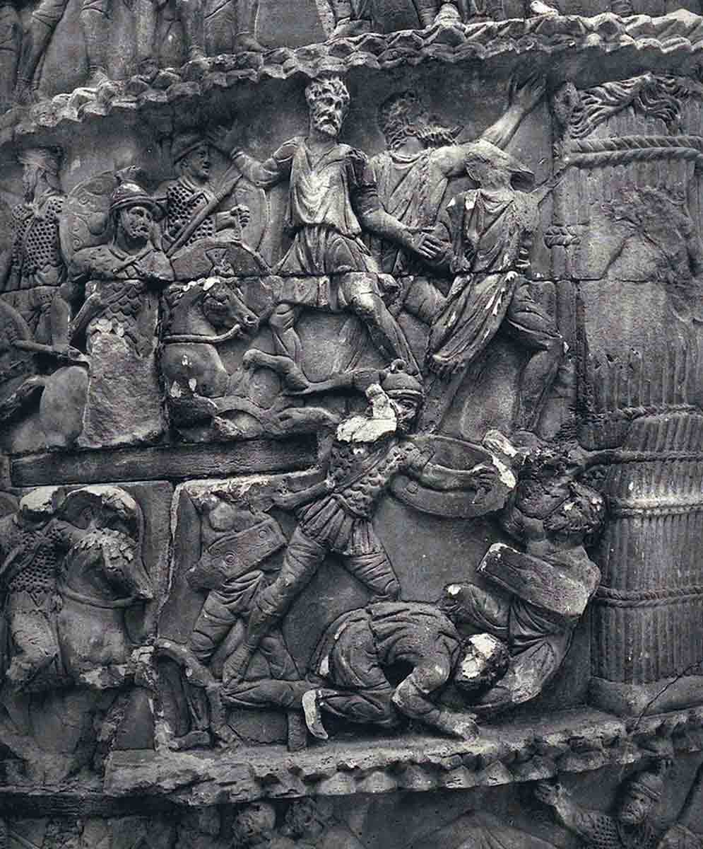 romans attack german settlement marcus aurelius