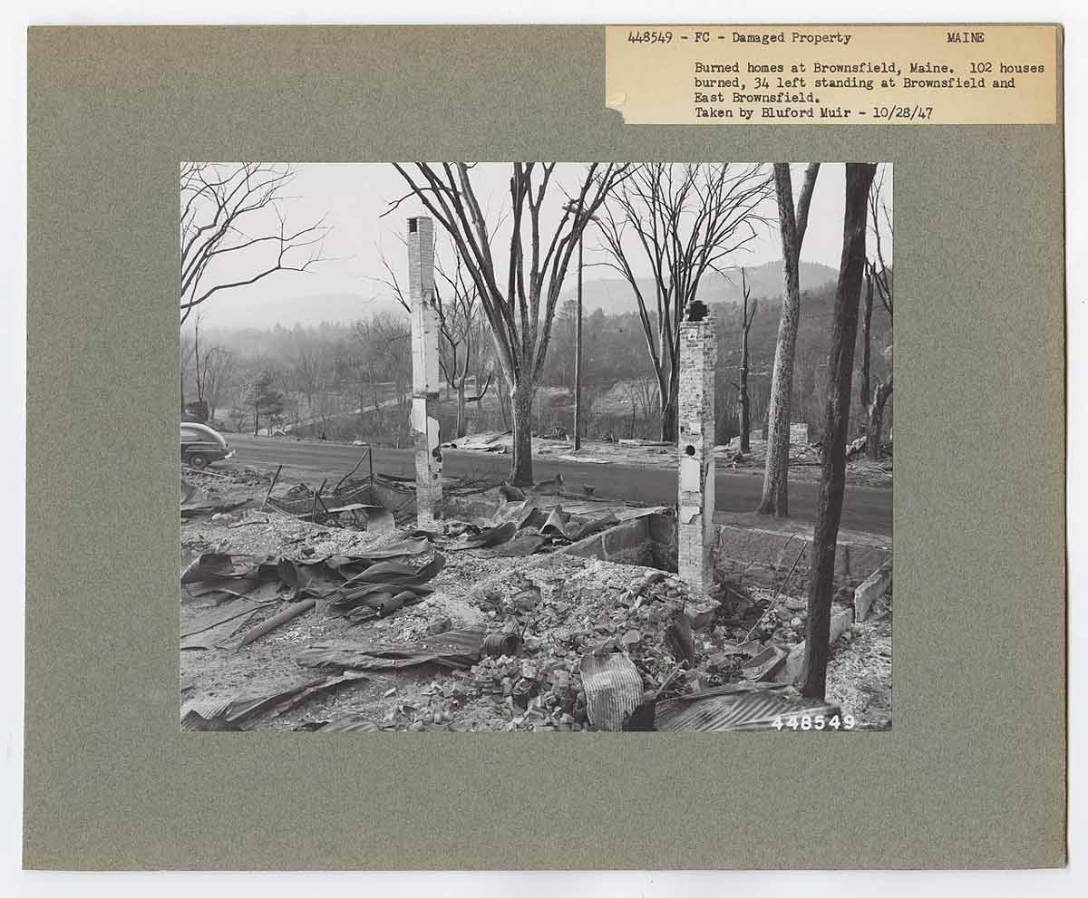 ruins in brownfield maine