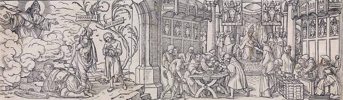 selling indulgences hans holbein woodcut metropolitan