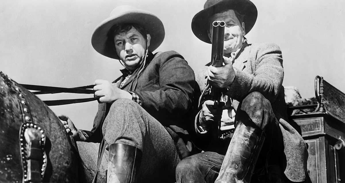 stagecoach riders shotgun old west
