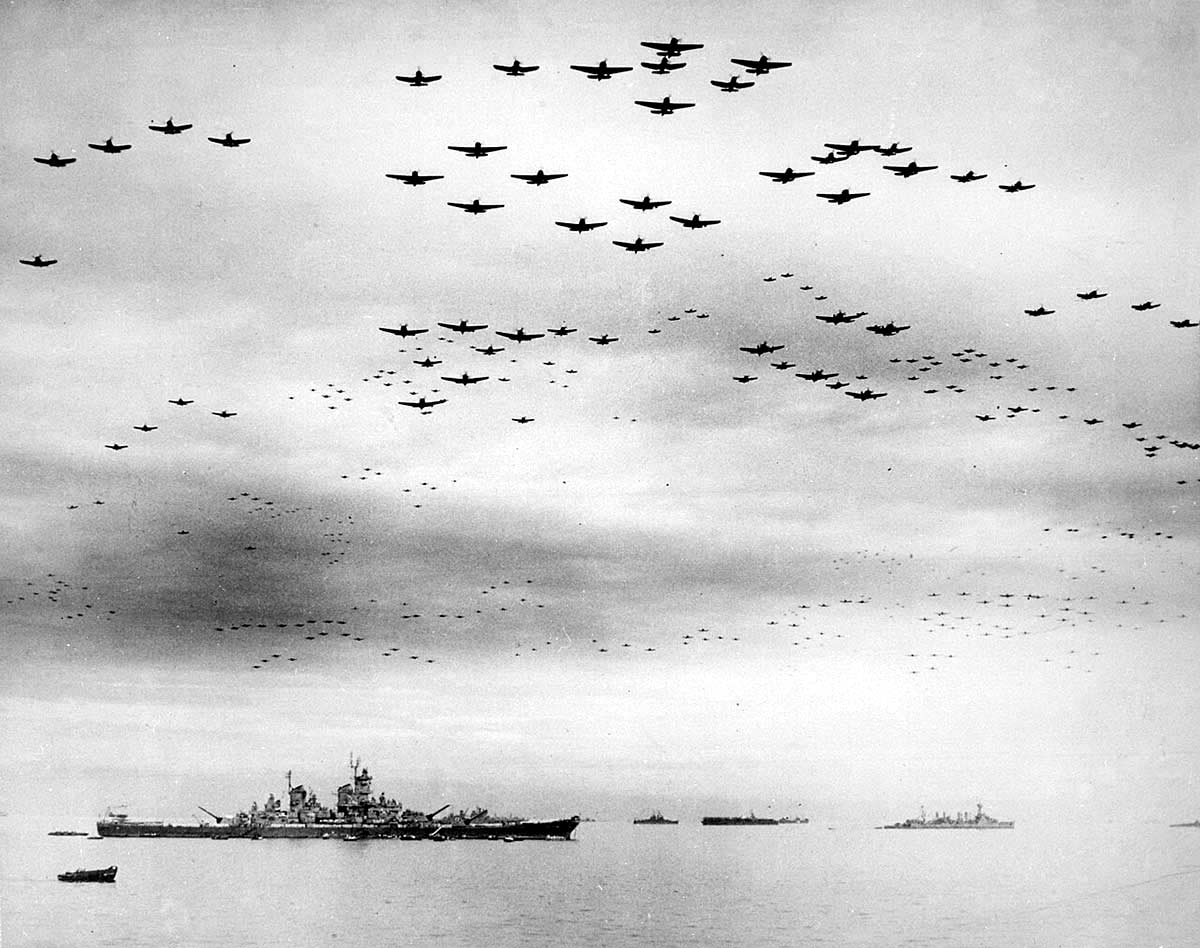 uss missouri flyover