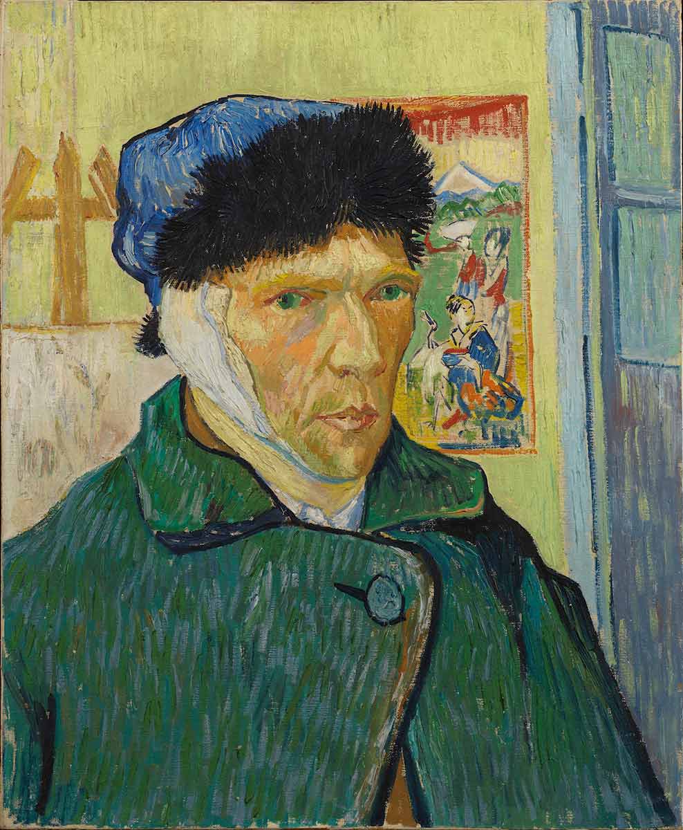 Self-Portrait with Bandaged Ear, Van Gogh, 1889