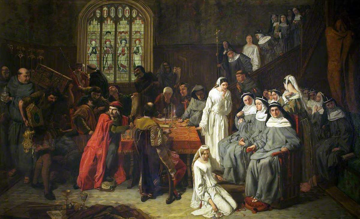 visitation and surrender of syon nunnery painting