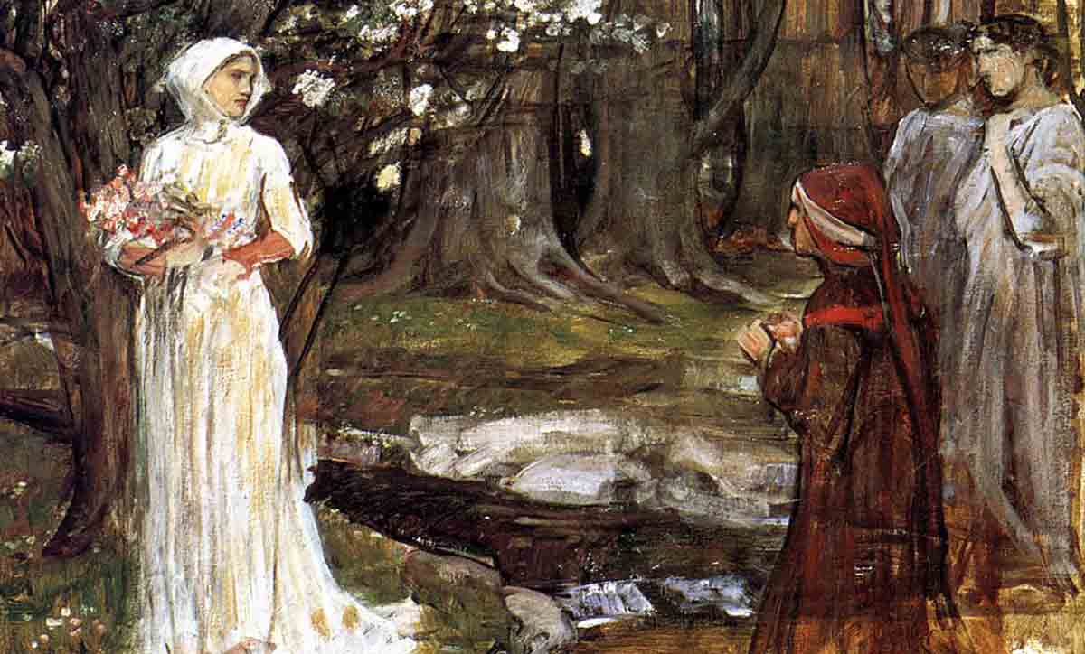 waterhouse dante matelda purgatorio