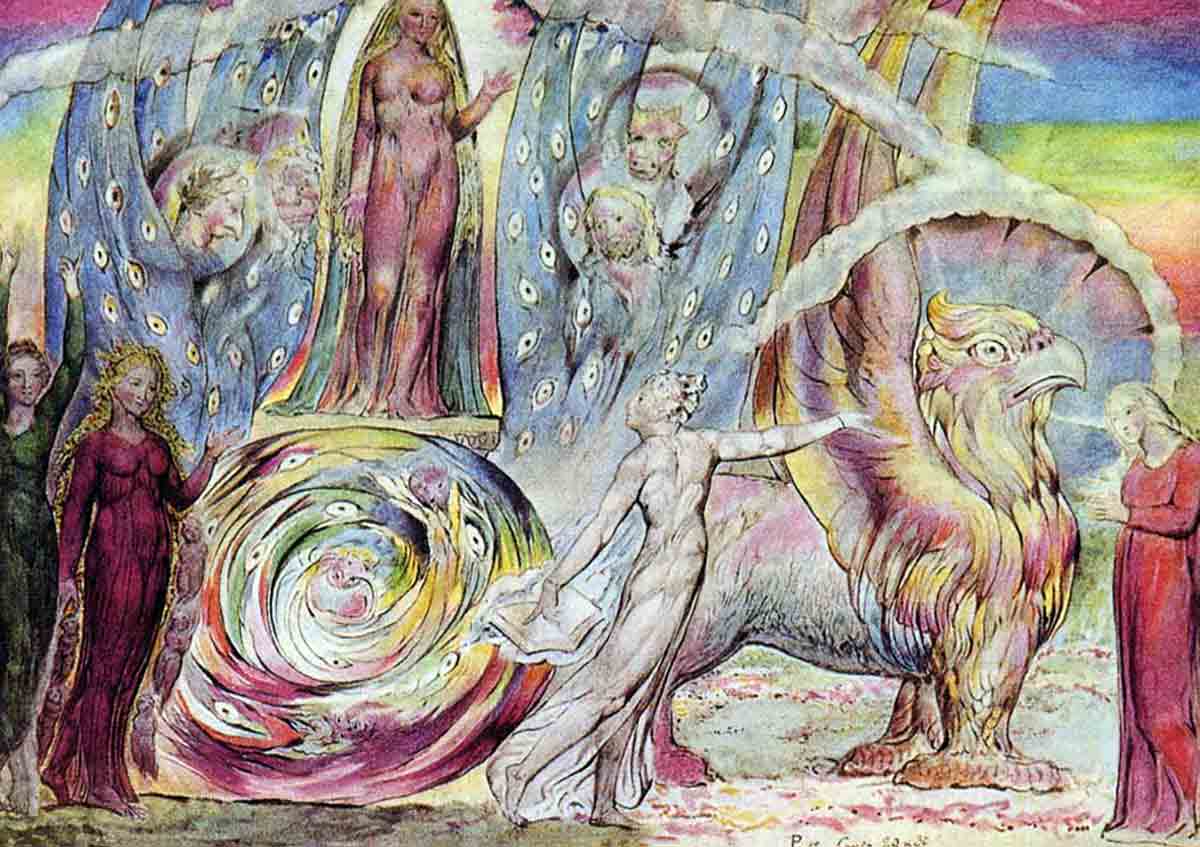 william blake dante beatrice purgatorio