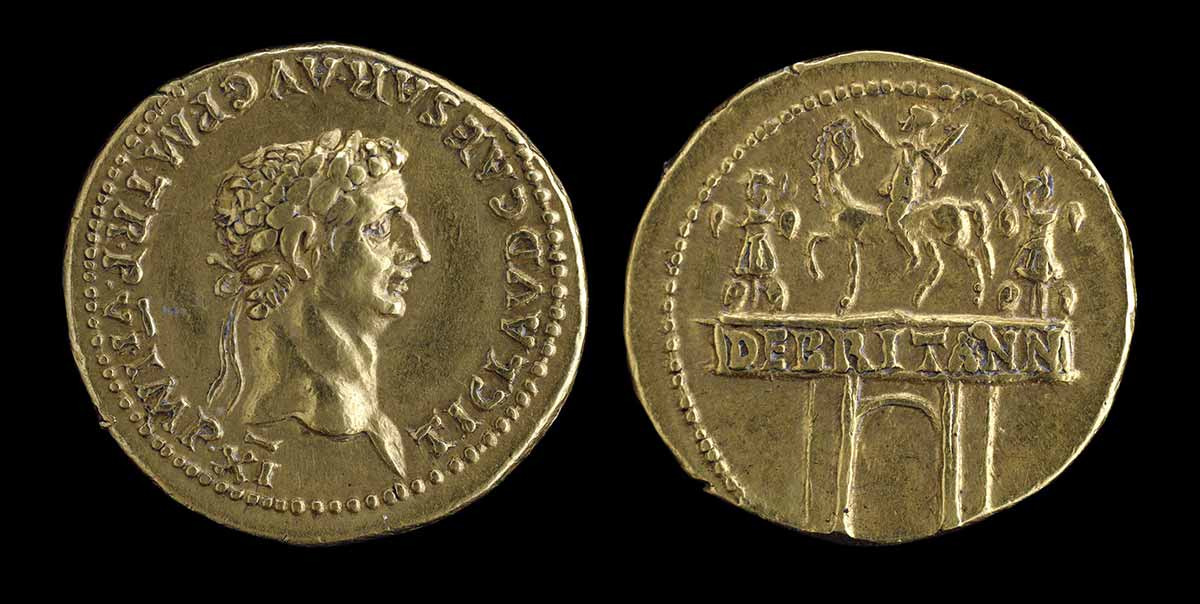 Claudius Coin Victory Arch
