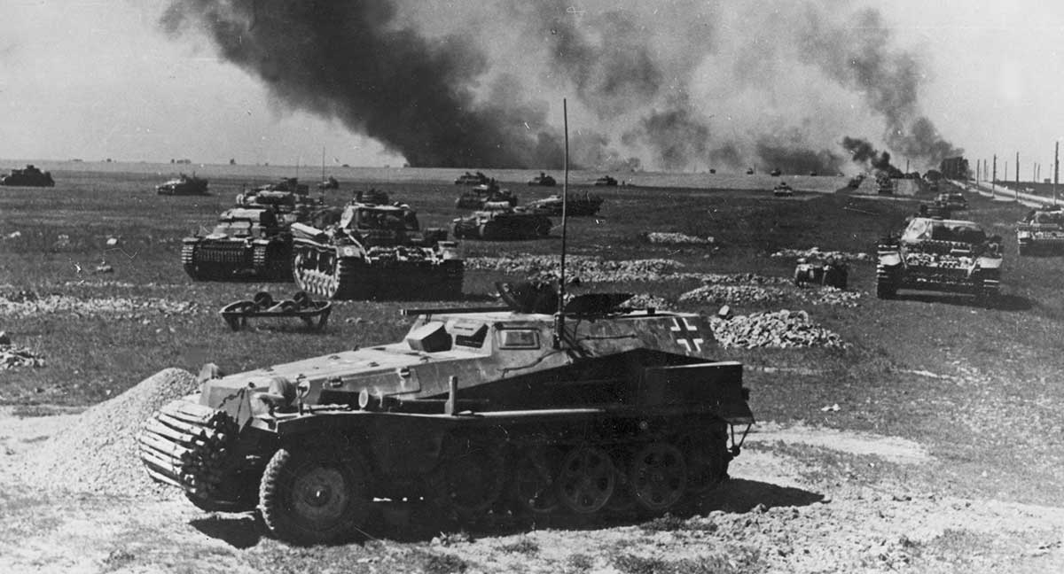 German tanks Slutsk