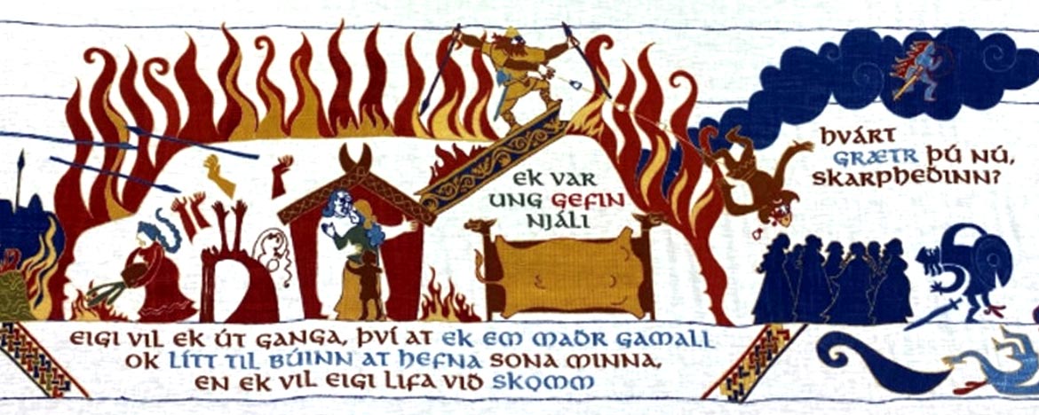 Njal Burning Tapestry